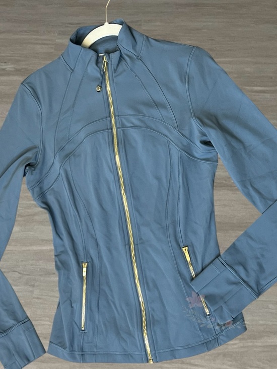 lululemon athletica Jackets & Blazers - Lululemon Define Jacket Steel Blue Nulu Size 10 NWT Full Zip Athletic Zip Up